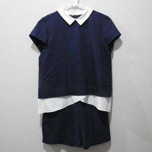 Zara Shorts Overlay Romper